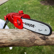 Load image into Gallery viewer, Sun Joe SWJ802E-RED-RM Electric Multi-Angle Pole Chain Saw | 8 inch | 6.5 Amp | Red (Refurbished)