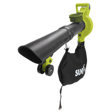Load image into Gallery viewer, Sun Joe iONBV 40-Volt iONMAX Cordless 3-in-1 Blower Vacuum Mulcher Kit | 200-MPH | W/ 4.0-Ah Battery and Charger