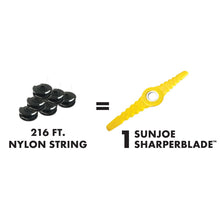 Load image into Gallery viewer, Sun Joe SB601RB-3PK Replacement Trimmer Blade 3-Pack | Compatible with SB600E & SB601E & SB602E