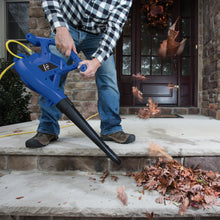 Load image into Gallery viewer, Sun Joe SBJ603E-SJB 3-in-1 Electric Blower | 240 MPH | 13 Amp | Vacuum | Mulcher (Blue)