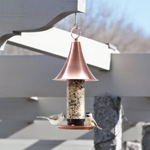 Martha Stewart MTS-CBF1 Real Copper Bird Feeder w/ 4 Feeding Ports