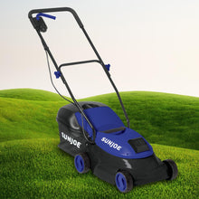 Load image into Gallery viewer, Sun Joe MJ401C-XR-SJB-RM Cordless Lawn Mower | 14 inch | 28V | 5 Ah | Brushless Motor (Certified Refurbished) (Blue)
