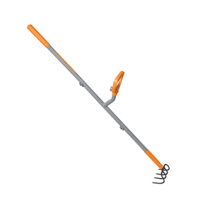 Ergie Systems ERG-CLTV45 Steel Shaft Garden Soil Cultivator | 54-Inch | 4 Tines