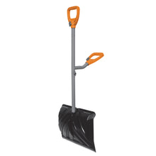 Load image into Gallery viewer, Ergie Systems ERG-SNSH18 Steel Shaft Impact Resistant Snow Shovel | 18-Inch Shovel | 48-Inch Shaft | Push/Scoop Combination Blade
