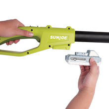 Load image into Gallery viewer, Sun Joe 24V-SAW-BDL 24-Volt iON+ Chainsaw Bundle | W/ Chainsaw Kit, Pole Saw Kit, and Chainsaw Sharpener
