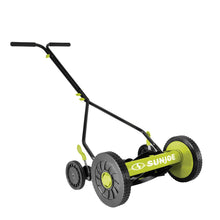 Load image into Gallery viewer, Sun Joe MJ503M-SJG-RM Manual Reel Mower | 14-Inch | Quad Wheel | 9-Position (Certified Refurbished)

