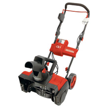 Load image into Gallery viewer, Snow Joe iON18SB-PRO-RED 40V iONMAX Cordless Single Stage Snow Blower Kit | 18-Inch | W/ 5.0-Ah Battery and Charger (Red)
