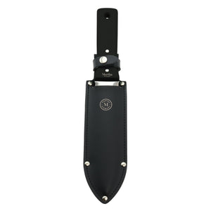 Martha Stewart MTS-HHK1-MBK 7.25 in. Blade Hori-Hori Stainless Steel Tomita Weeding Knife (Black)