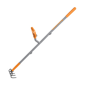 Ergie Systems ERG-CLTV45 Steel Shaft Garden Soil Cultivator | 54-Inch | 4 Tines