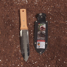 Load image into Gallery viewer, Nisaku NJP650 7.25 in. Blade Hori-Hori Japanese Stainless Steel Tomita Weeding Knife
