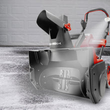 Load image into Gallery viewer, Snow Joe iON18SB-PRO-RED 40V iONMAX Cordless Single Stage Snow Blower Kit | 18-Inch | W/ 5.0-Ah Battery and Charger (Red)
